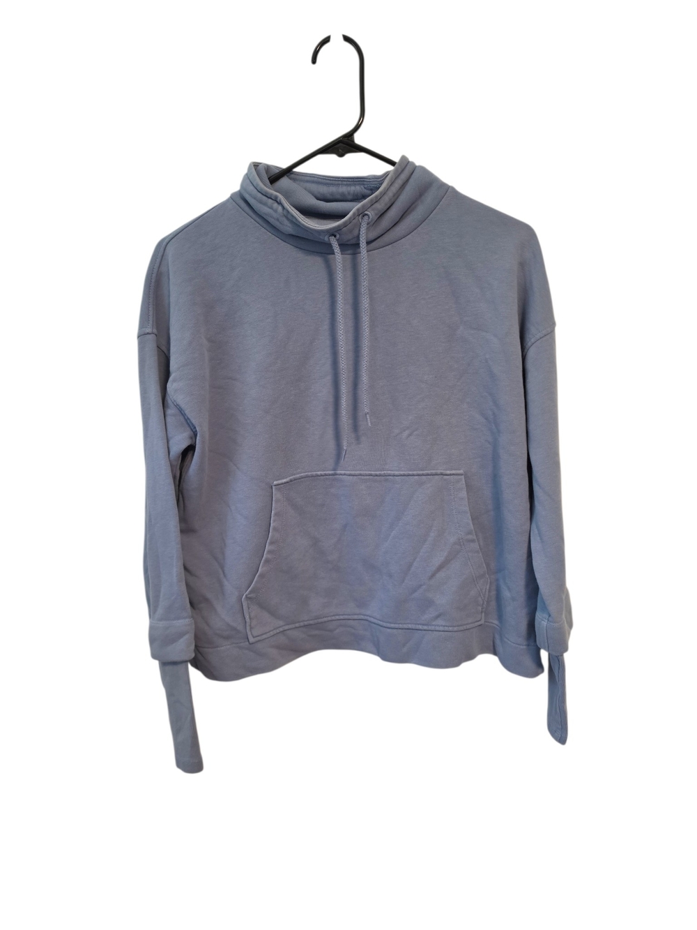 Reiss Julietta Loungewear Funnel Neck Sweatshirt in Blue Size Small